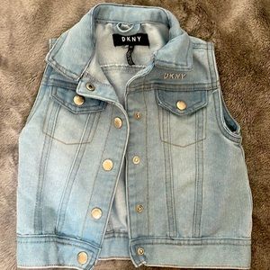 DKNY Jean Vest Girls 4T